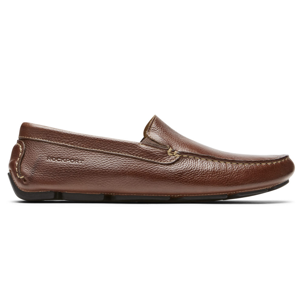 Rockport Singapore Mens Boat Shoes - Rhyder Venetian Brown - VT3276840